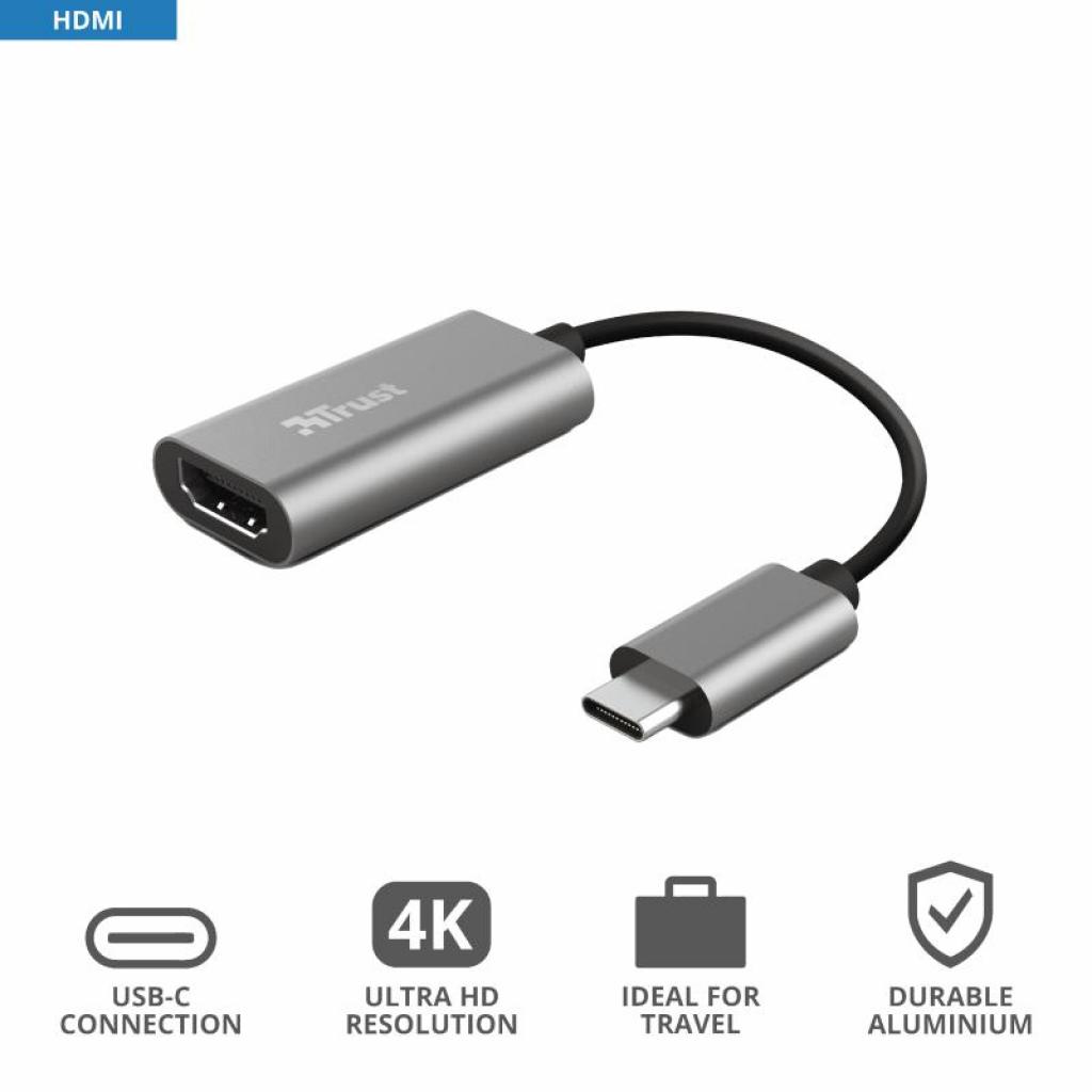 Перехідник Trust USB-C to HDMI Adapter (23774) зображення 9