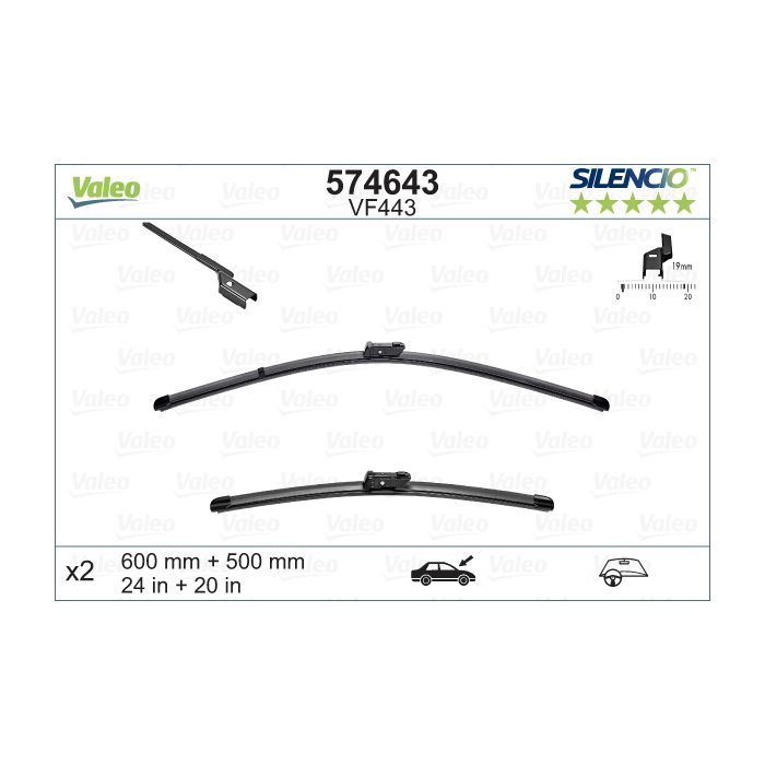 Щетка стеклоочистителя Valeo 574643