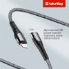 Дата кабель USB-C to Lightning 2.0m ColorWay (CW-CBPDCL036-GR) изображение 3