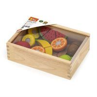 Игровой набор Viga Toys Нарезанные фрукты из дерева (44539)