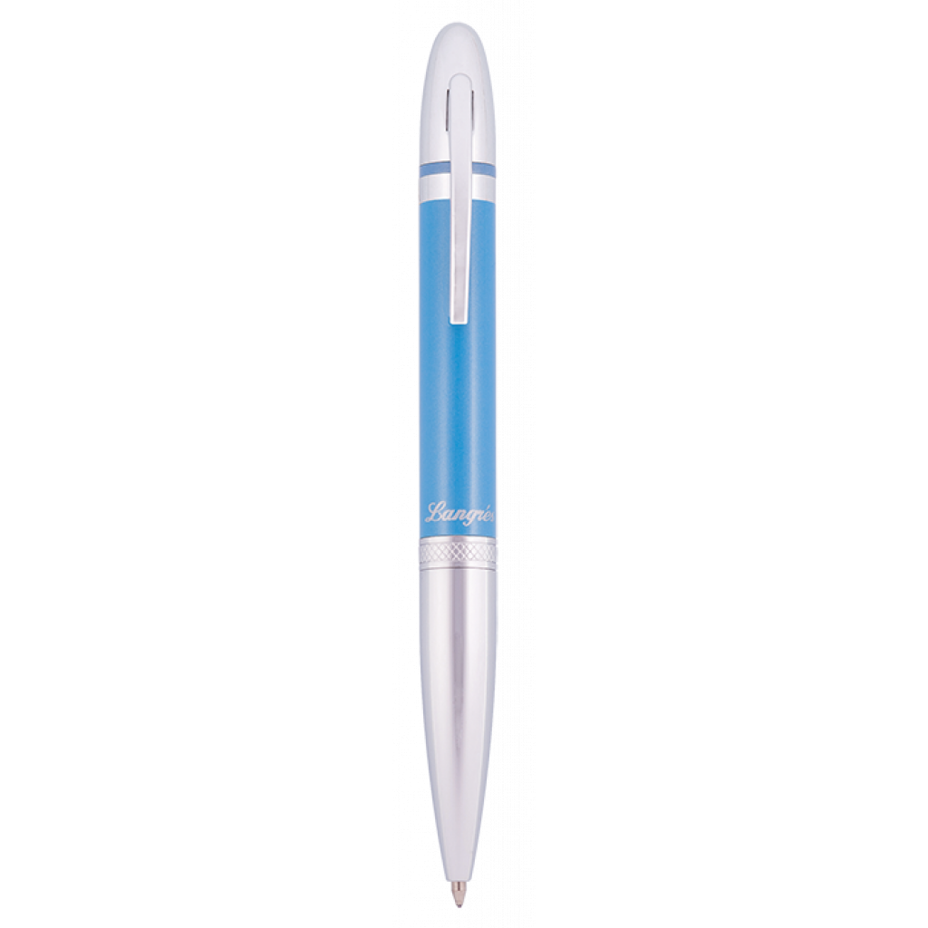 Ручка шариковая Langres набор ручка + крючок для сумки Lightness Синий (LS.122030-02) изображение 3