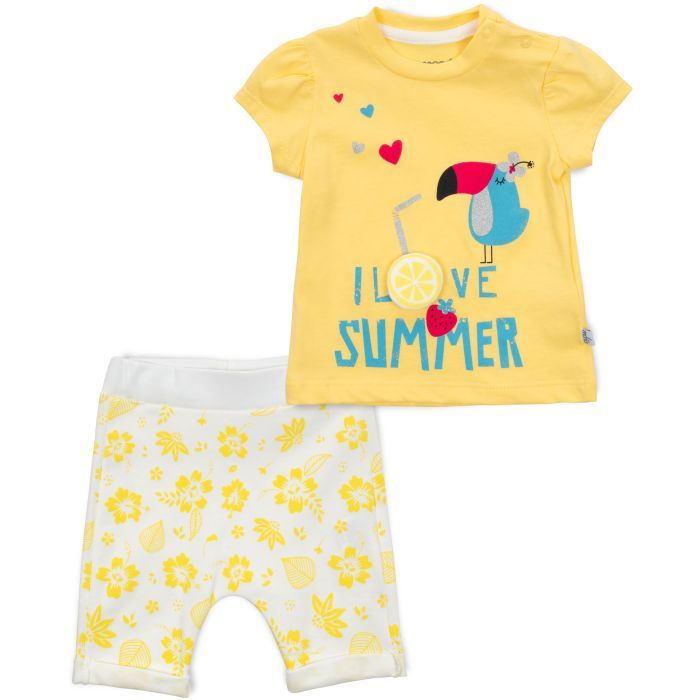 Набір дитячого одягу La Mona з пташкою (10508-86G-yellow)