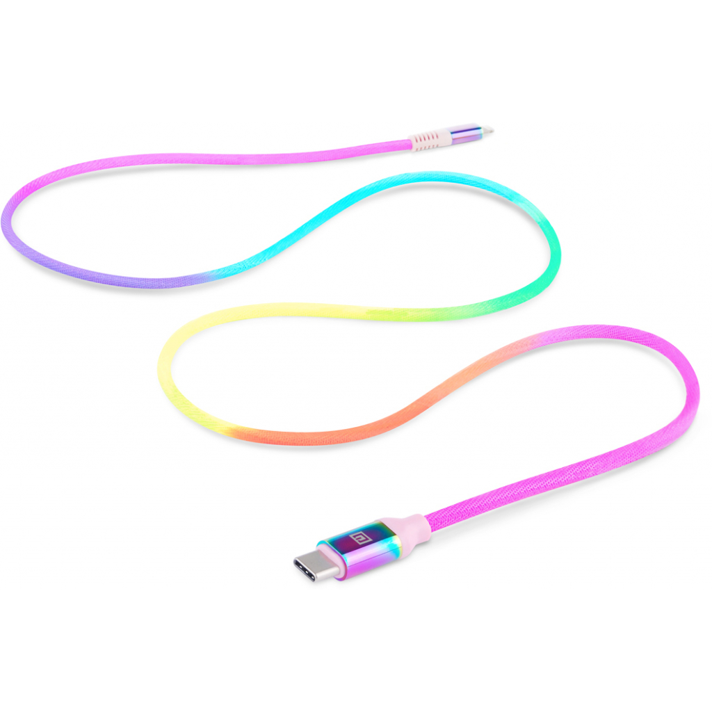 Дата кабель USB-C to Lightning 1.0m MFI Rainbow REAL-EL (EL123500054) изображение 2
