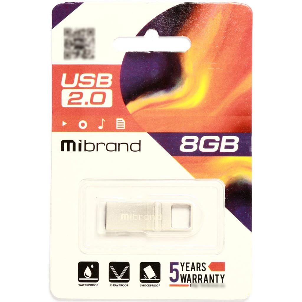 USB флеш накопитель Mibrand 8GB Сhameleon Black USB 2.0 (MI2.0/CH8U6B) изображение 2