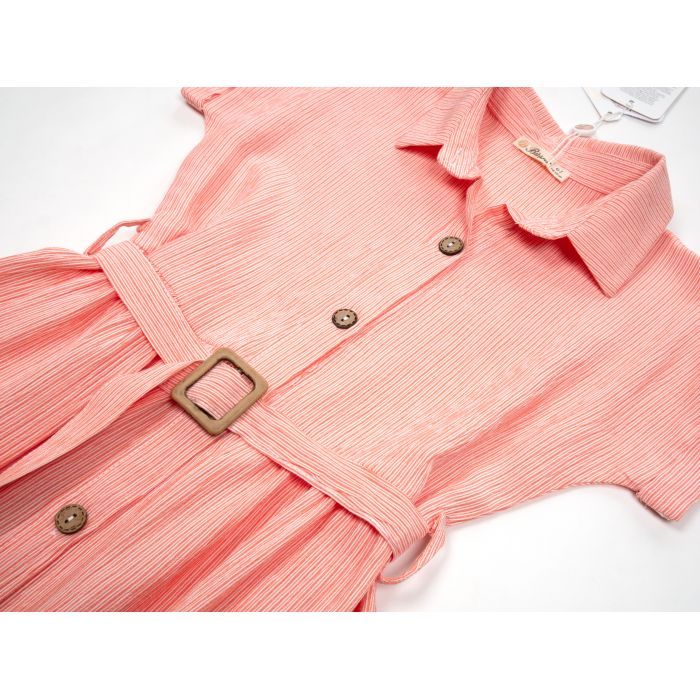 Плаття дитяче Bushra в смужку (211006-116G-coral) зображення 3