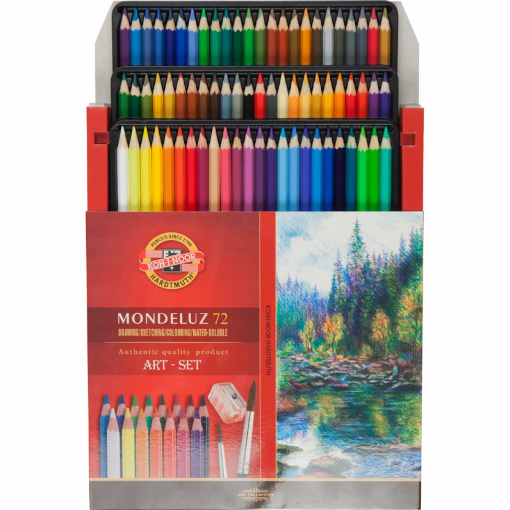 Олівці кольорові Koh-i-Noor Mondeluz акварельні 72 кольорів (3714) зображення 3