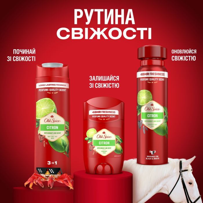 Антиперспирант Old Spice Аэрозольный Citron 150 мл (4084500940512/8700216169981) изображение 8
