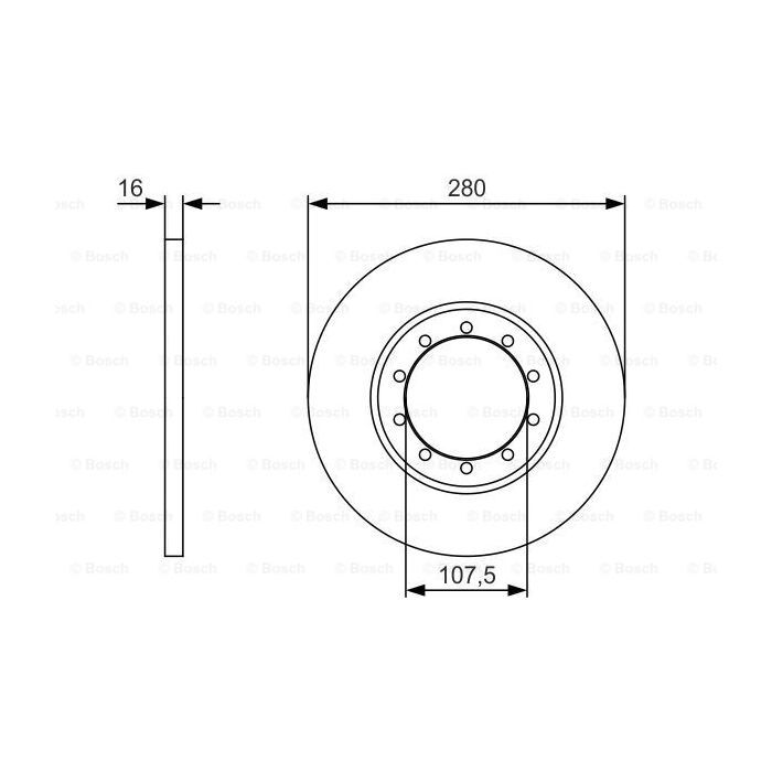 Тормозной диск Bosch 0 986 479 R92 изображение 5