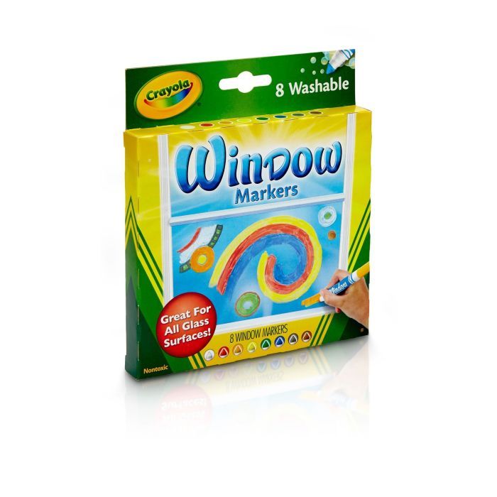 Фломастеры Crayola Набор Washable для рисования на стекле 8 шт (256344.024) изображение 2