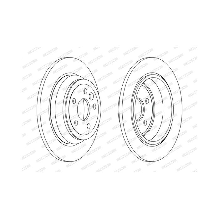 Тормозной диск FERODO DDF2607C