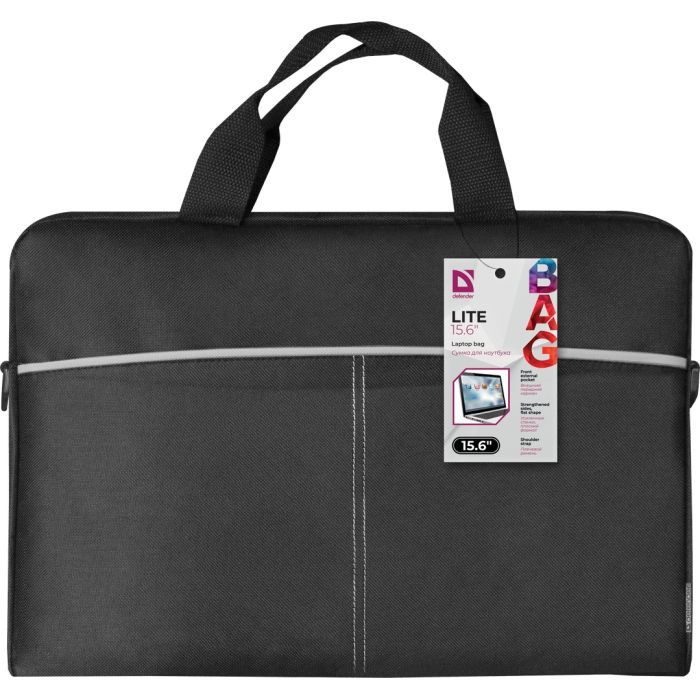 Сумка для ноутбука Defender 15.6" LITE, Black (26086) изображение 8