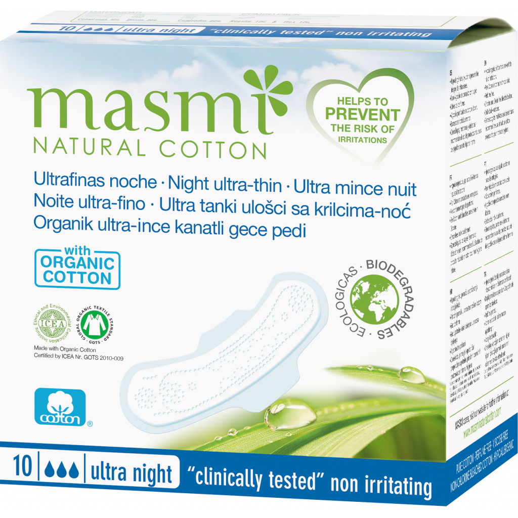 Гигиенические прокладки Masmi Ultra Night 10 шт. (8432984000257)