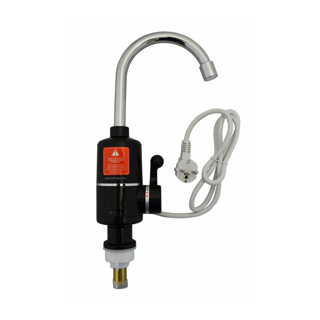 Проточный водонагреватель Grunhelm EWH-1X-3G-BLC изображение 2