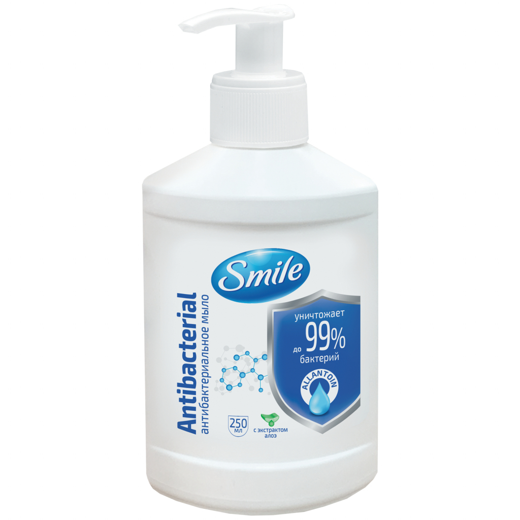 Рідке мило Smile з антибактеріальним ефектом 250 мл (4823071644692)