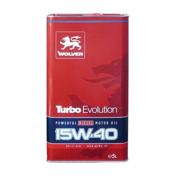 Моторное масло Wolver Turbo Evolution 15W-40 5л (4260360944482)