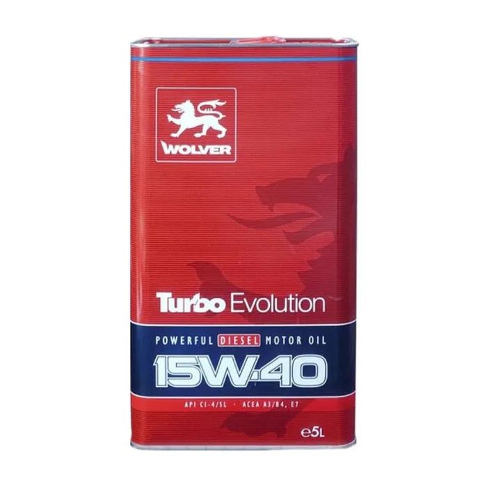 Моторное масло Wolver Turbo Evolution 15W-40 5л (4260360944482)