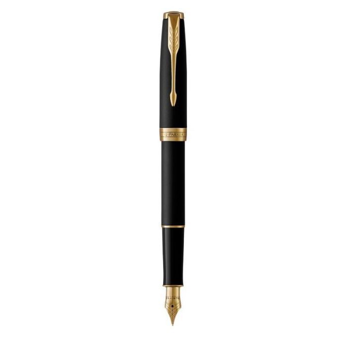 Ручка перьевая Parker SONNET 17 Matte Black Lacquer GT  FP F (84 811)