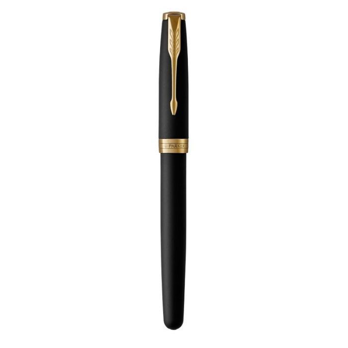 Ручка перьевая Parker SONNET 17 Matte Black Lacquer GT  FP F (84 811) изображение 2