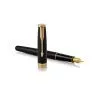 Ручка перьевая Parker SONNET 17 Matte Black Lacquer GT  FP F (84 811) изображение 3