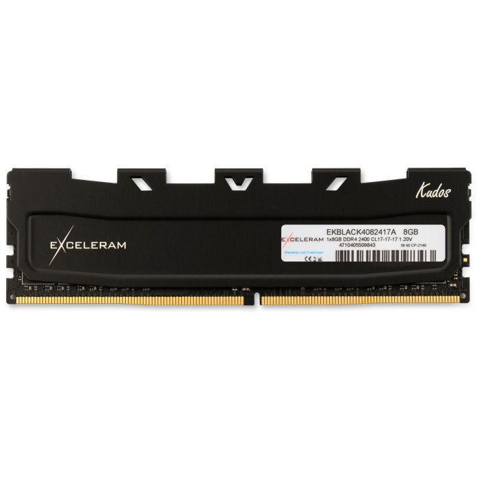 Модуль памяти для компьютера DDR4 8GB 2400 MHz Black Kudos eXceleram (EKBLACK4082417A)