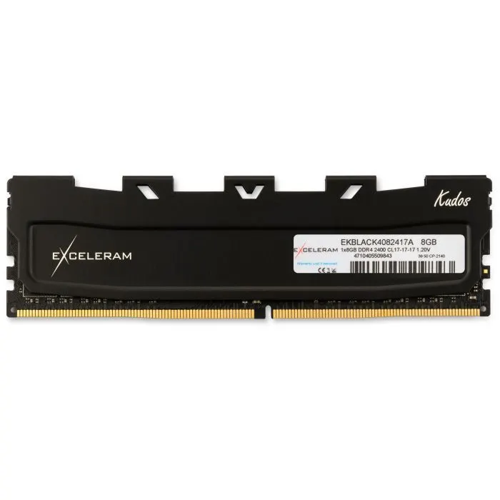 Модуль памяти для компьютера DDR4 8GB 2400 MHz Black Kudos eXceleram (EKBLACK4082417A)