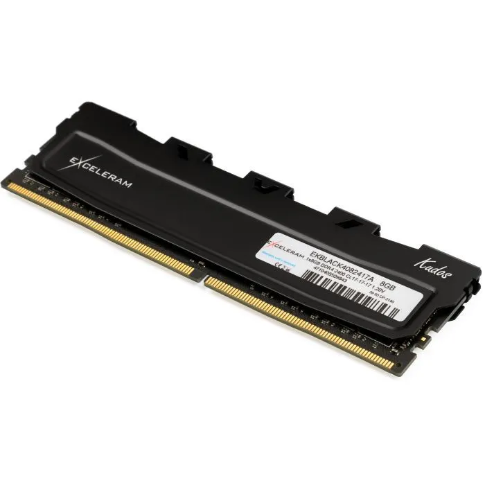 Модуль памяти для компьютера DDR4 8GB 2400 MHz Black Kudos eXceleram (EKBLACK4082417A) изображение 2
