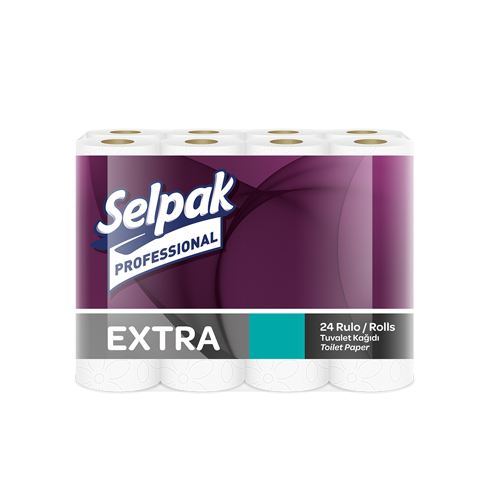 Туалетная бумага Selpak Professional Extra двухслойная 22.3 м 24 рулона (8690530783621)