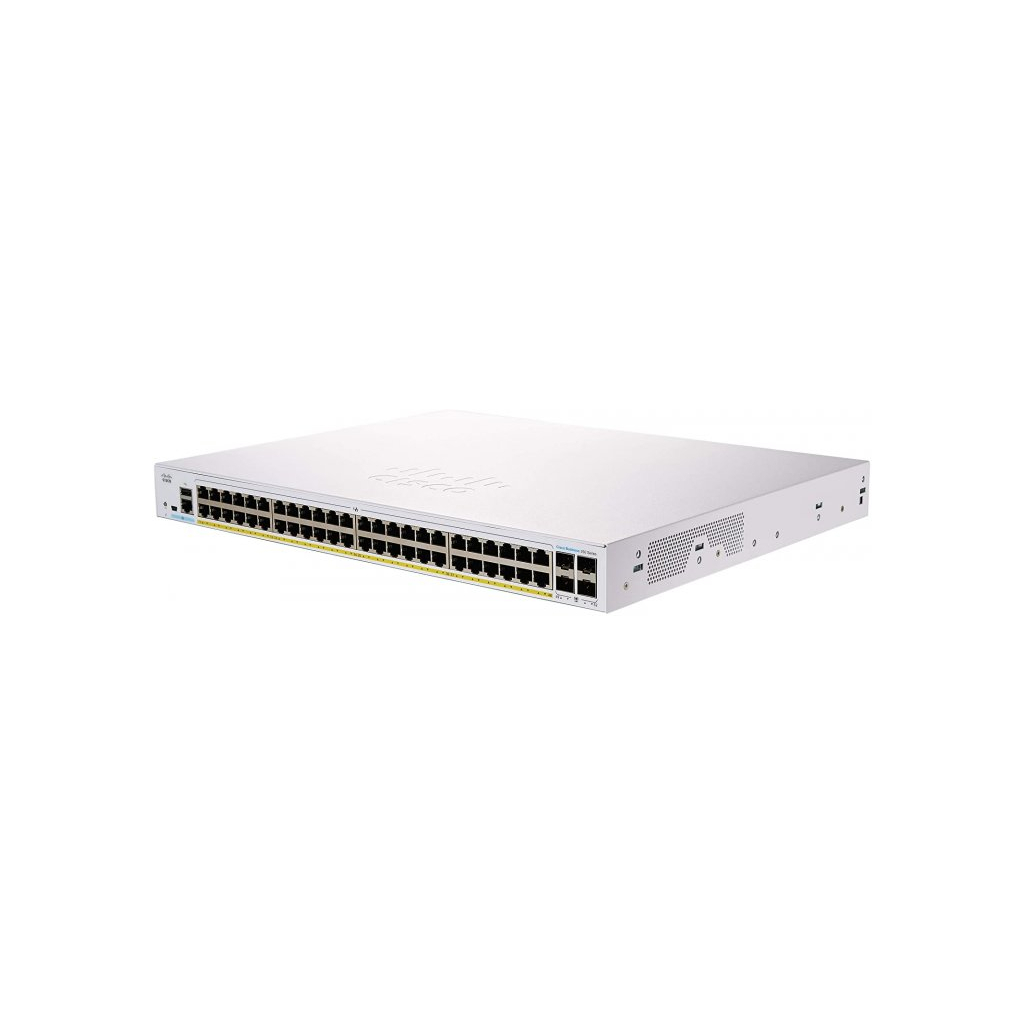 Комутатор мережевий Cisco CBS350-48T-4X-EU
