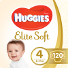 Подгузники Huggies Elite Soft L размер 4 (8-14 кг) Box 120 (5029053578125)