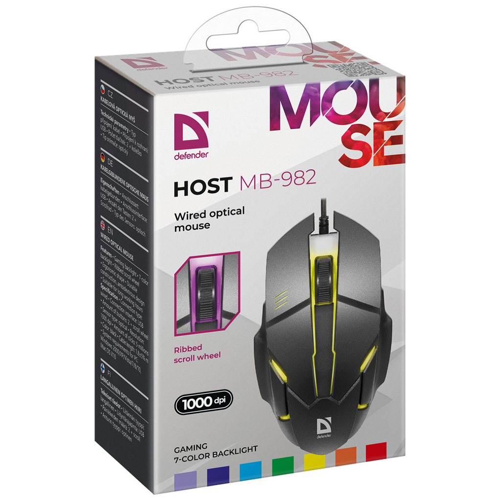 Мышка Defender Host MB-982 USB Black (52982) изображение 3