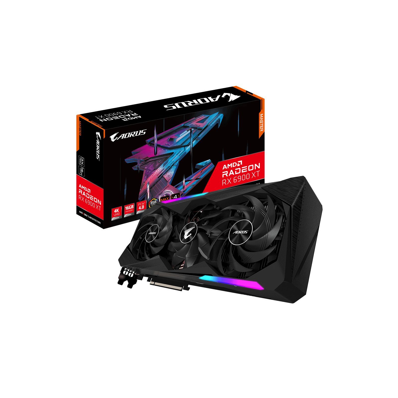 ᐈ Купить видеокарту GIGABYTE Radeon RX 6900 XT 16Gb AORUS MASTER
