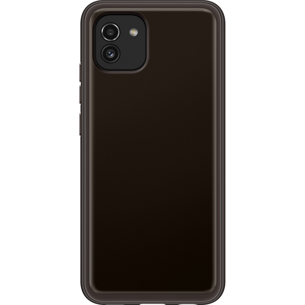 Чехол для мобильного телефона Samsung A03 Soft Clear Cover Black (EF-QA035TBEGRU) изображение 2