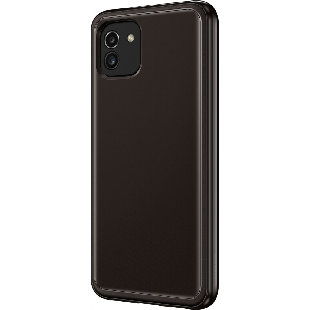 Чехол для мобильного телефона Samsung A03 Soft Clear Cover Black (EF-QA035TBEGRU) изображение 3