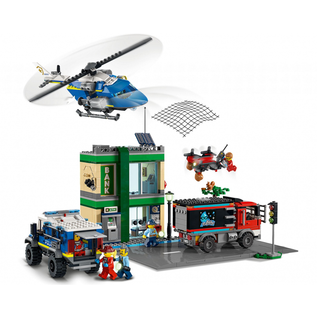 Конструктор LEGO City Police Полицейская погоня в банке 915 деталей (60317) изображение 4