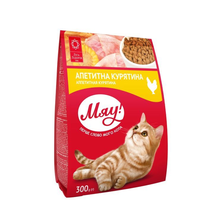 Сухой корм для кошек Мяу! с курицей 300 г (4820215364553)