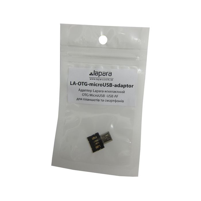 Переходник OTG Micro to USB AF Lapara (LA-OTG-microUSB-adaptor) изображение 3