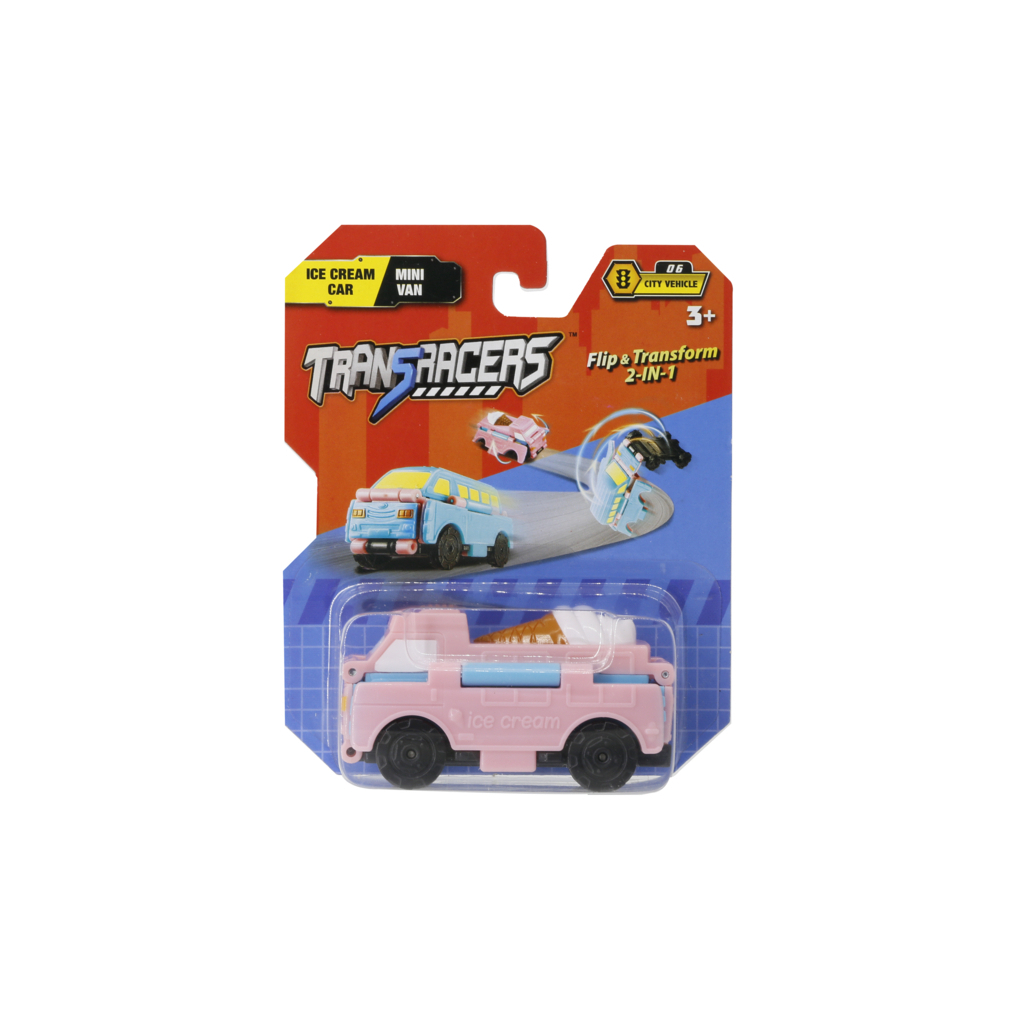 Машина TransRacers 2 в 1 Автомобиль с мороженым & минифургон (6586364)