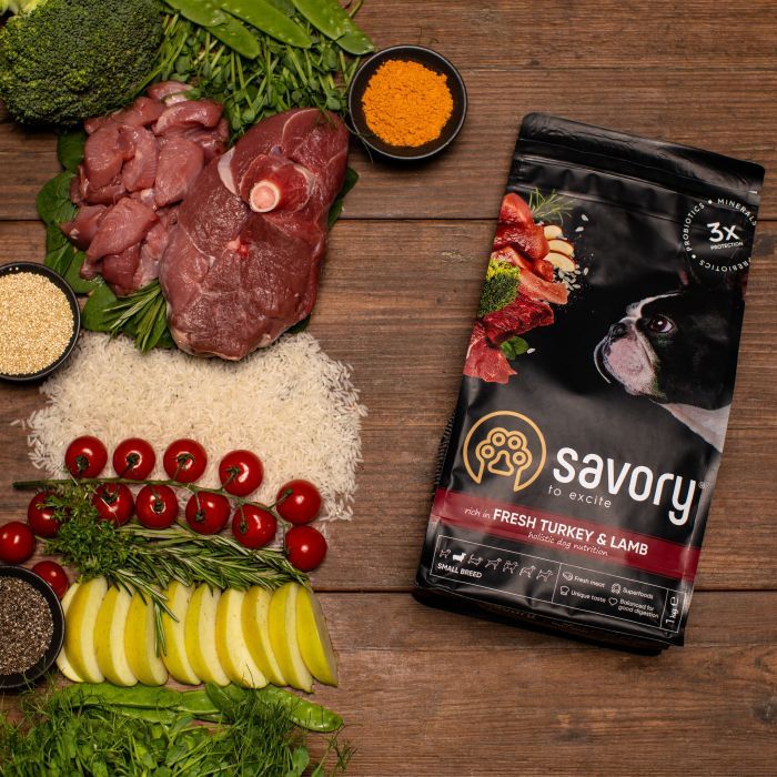 Сухий корм для собак Savory Small Breed rich in Fresh Turkey and Lamb 3 кг (4820232630358) зображення 6