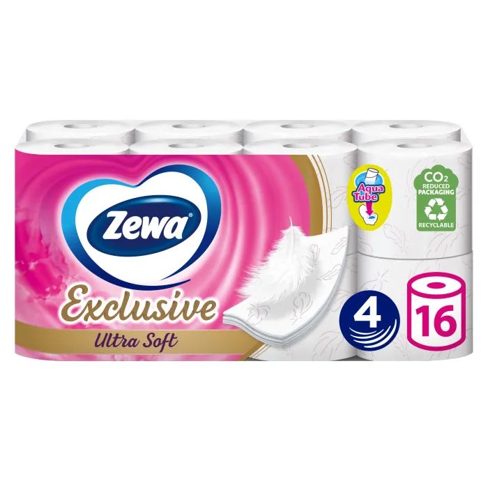 Туалетная бумага Zewa Exclusive Ultra Soft 4 слоя 16 рулонов (7322541188812) изображение 2