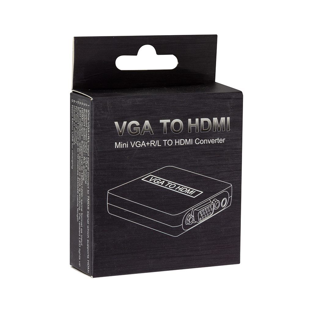 Конвертор VGA+R/L to HDMI (HDCVGA01-M) PowerPlant (CA912681) зображення 4