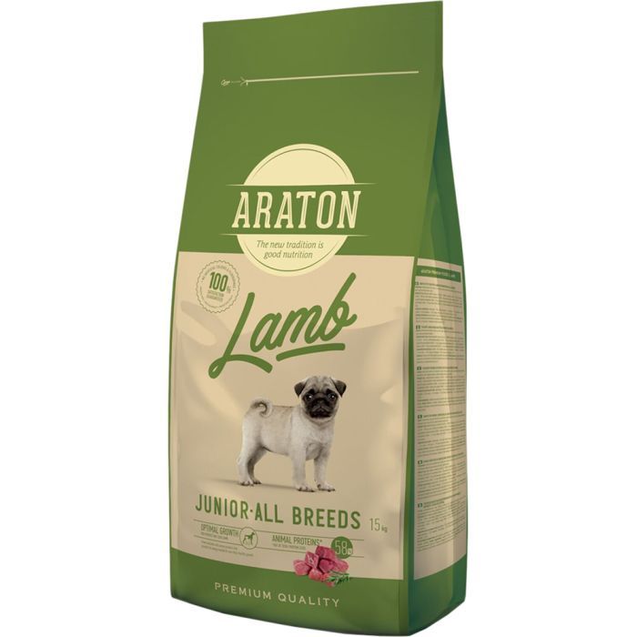Сухой корм для собак ARATON Lamb Junior All Breeds 15 кг (ART45638)