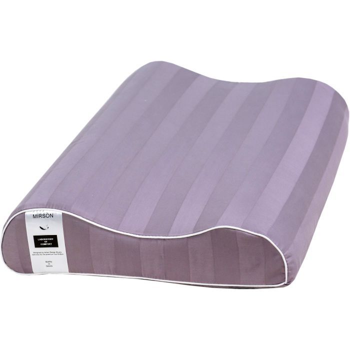 Подушка MirSon ортопедическая №6025 Noble stripe Peony Aero 58х40х10.5 (2200003261448)