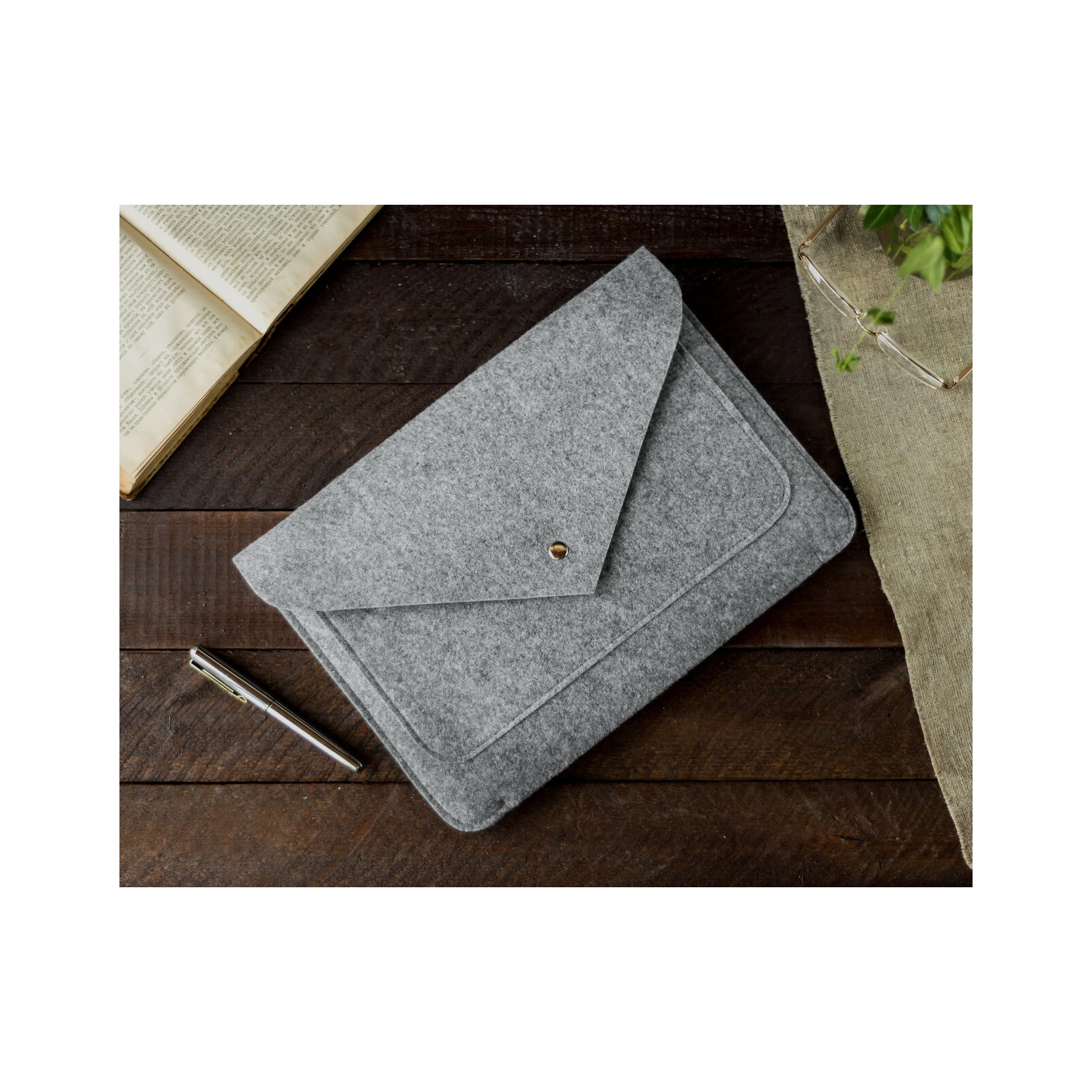 Чехол для ноутбука Gmakin 14 Macbook Pro, Light Gray (GM07-14) изображение 5