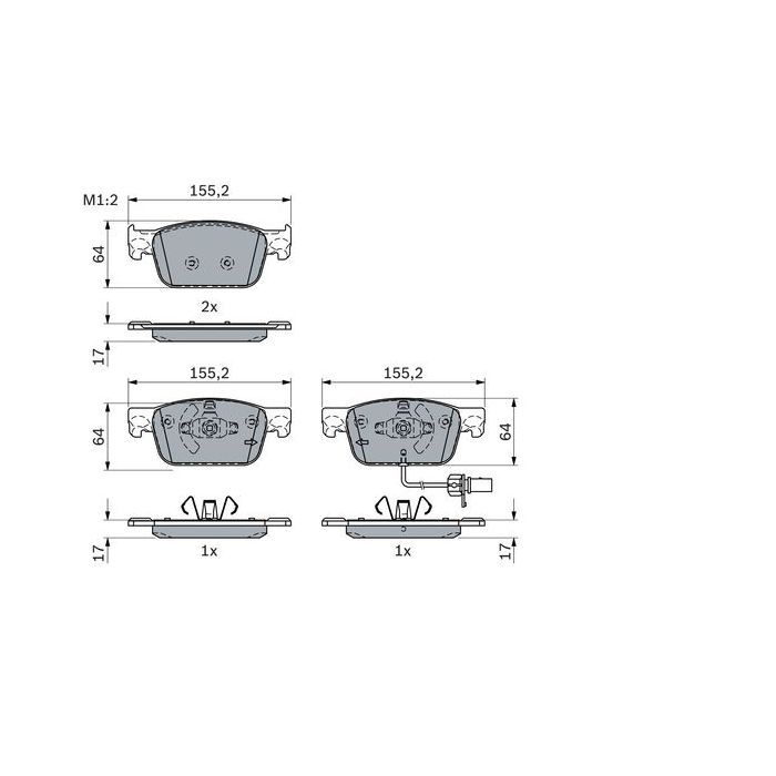Тормозные колодки Bosch 0 986 424 433 изображение 4