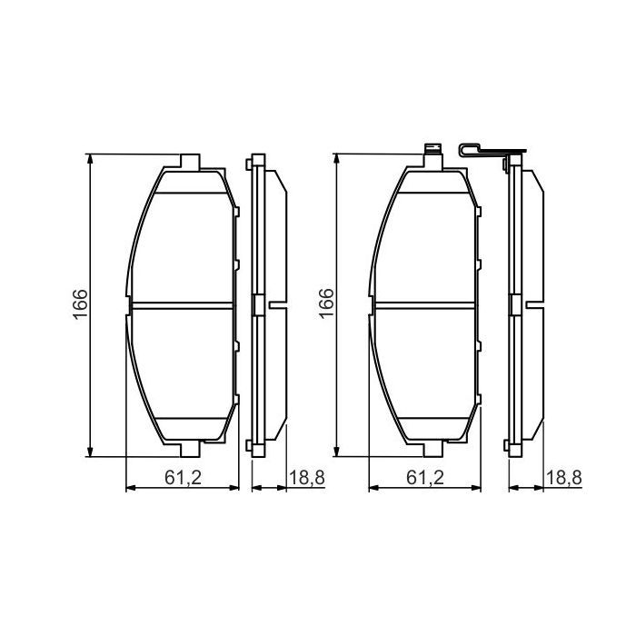 Гальмівні колодки Bosch 0 986 494 560
