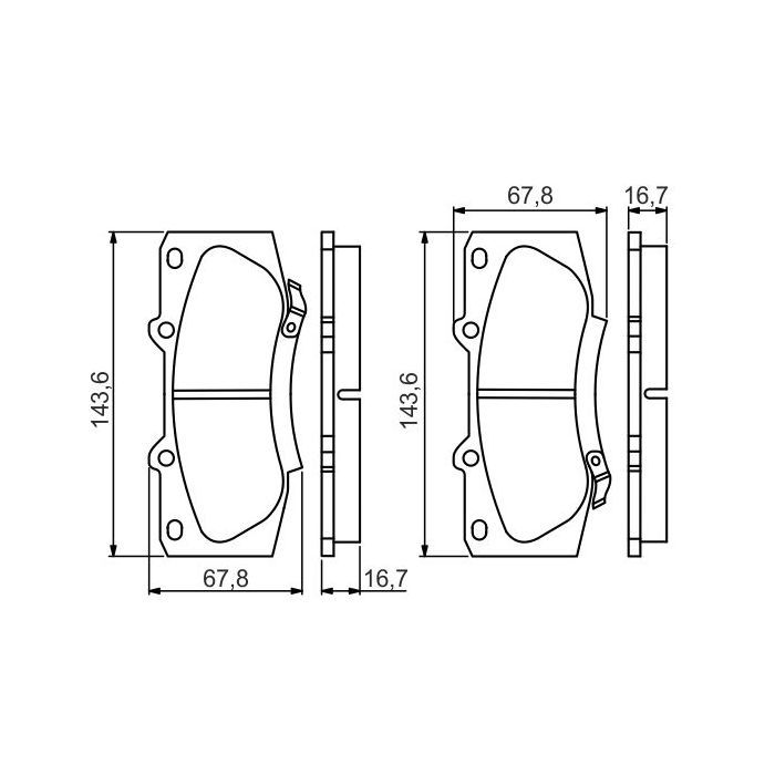 Гальмівні колодки Bosch 0 986 495 352