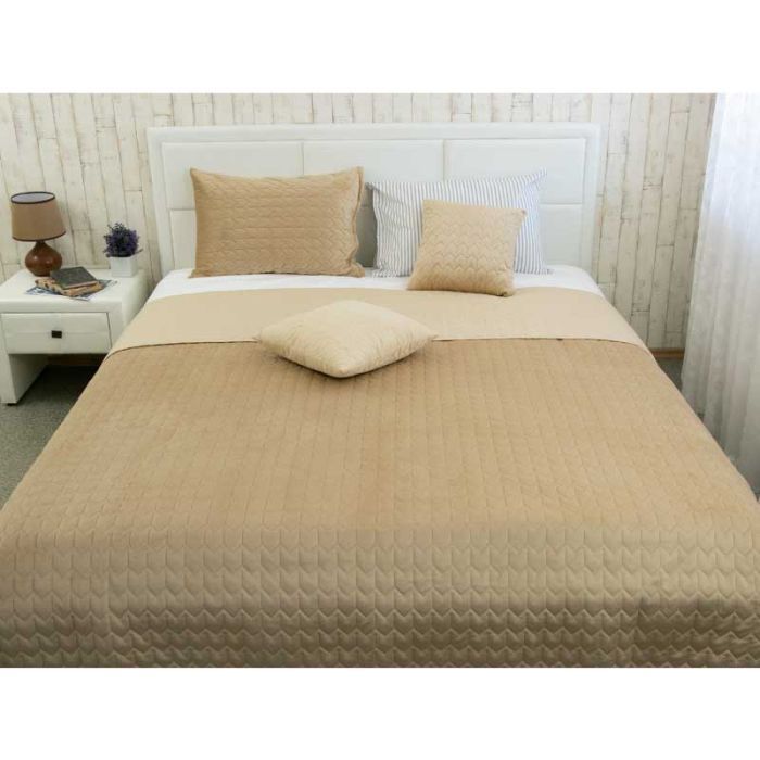 Покрывало Руно двухстороннее VeLour Бежевое 150х220 см (360.55_Beige) изображение 2