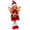 Новогодняя фигурка Novogod`ko Девочка Ангел в красном, 58 см, LED крылышки. (974640)