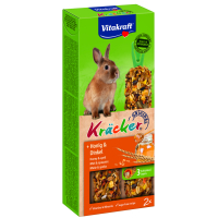 Ласощі для гризунів Vitakraft Kracker з медом для кроликів 2 шт (4008239250186)