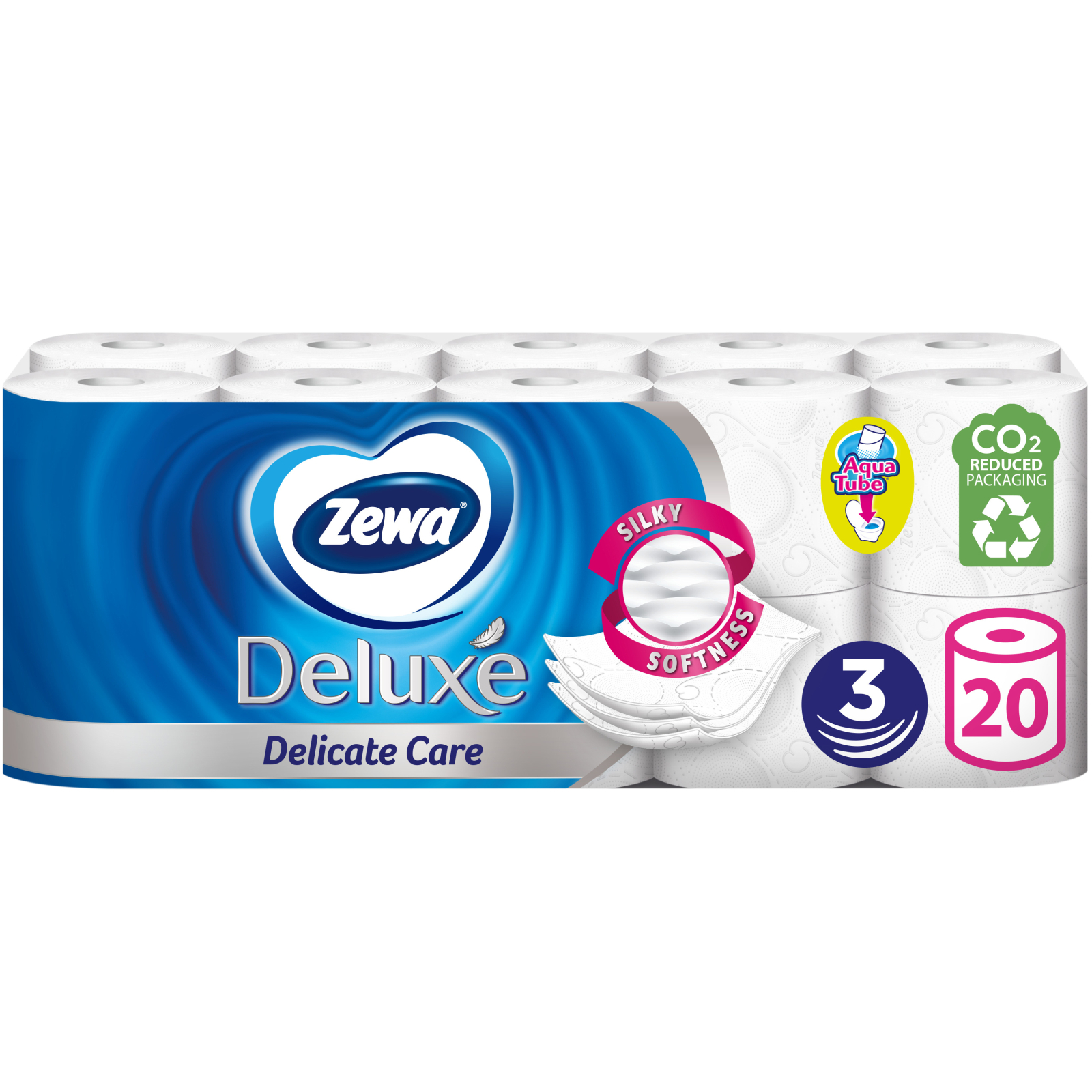 Туалетний папір Zewa Deluxe білий 3 шари 16 рулонів (7322540313321)